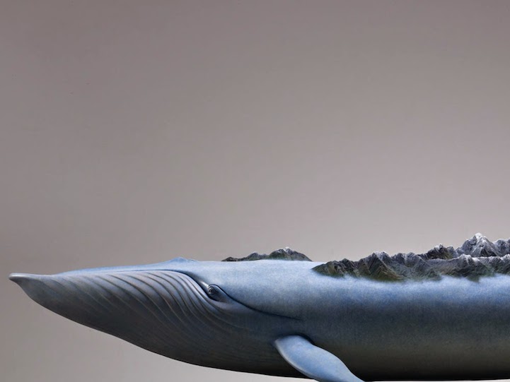 whales sculptures by ruilin wang