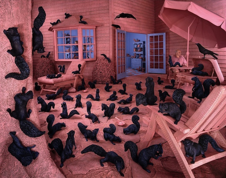 sandy skoglund surreal sets non-photoshopped scenes surrealism photography