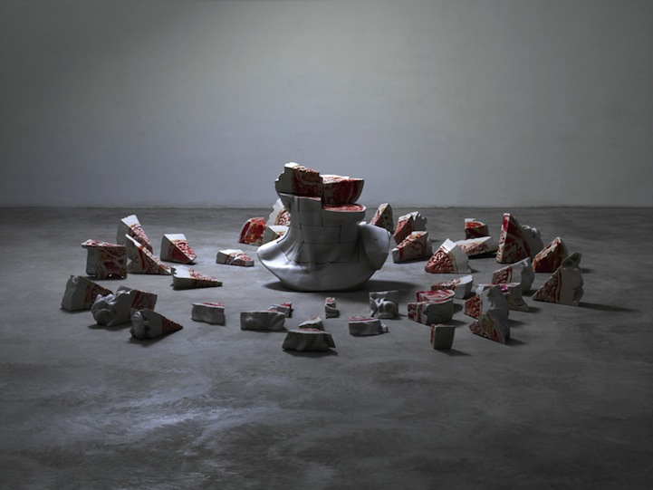 Sliced Classic Sculptures by Cao Hui Fleshy Raw Meat Internal Anatomy of Classic Sculptures by Cao Hui