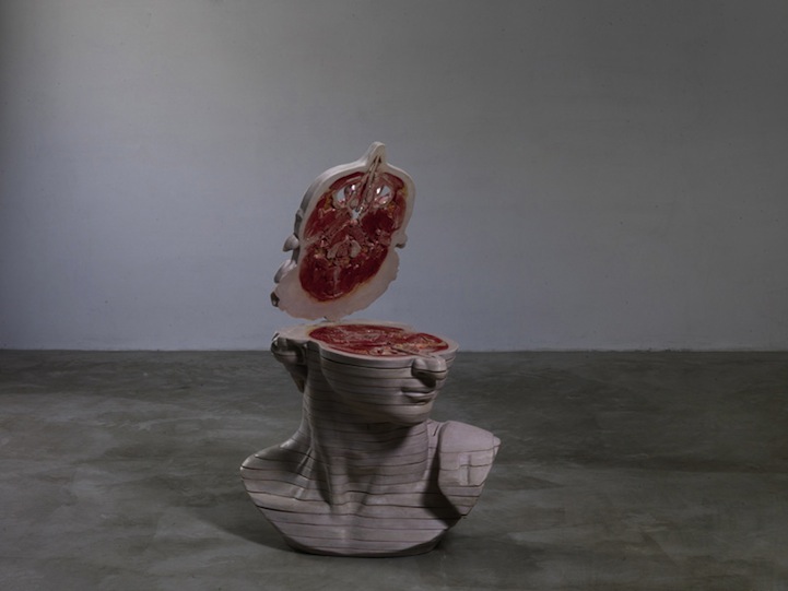 Dissected Classic Sculptures by Cao Hui Fleshy Raw Meat Internal Anatomy of Classic Sculptures by Cao Hui