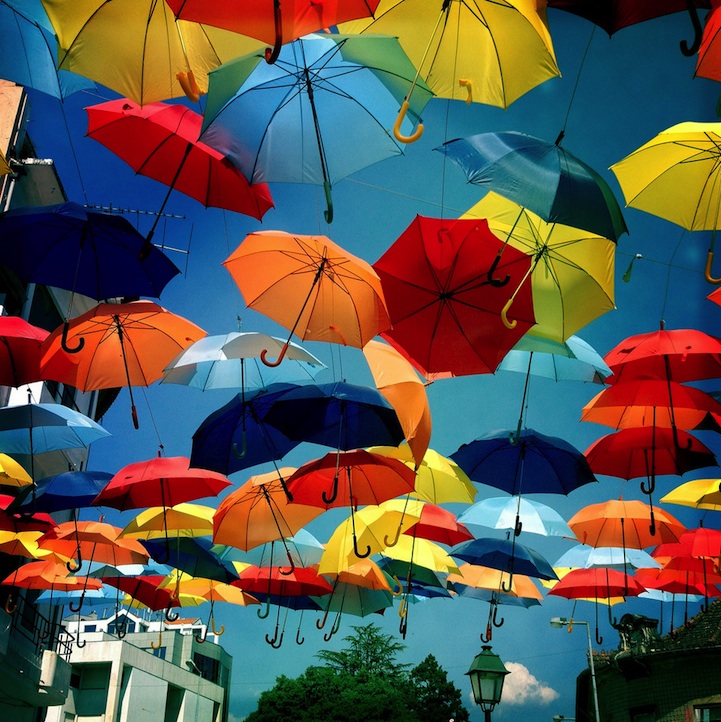 More Magical Photos of Umbrellas Dotting the Sky in Portugal
