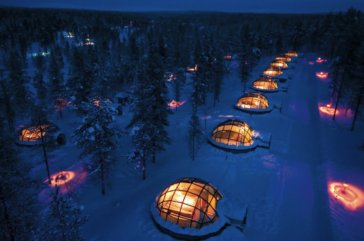 glass igloo finland