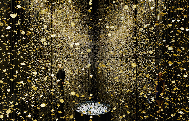 art installation with light