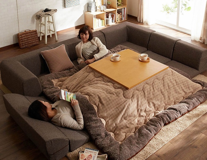 kotatsu japanese space heater table warm winter cozy