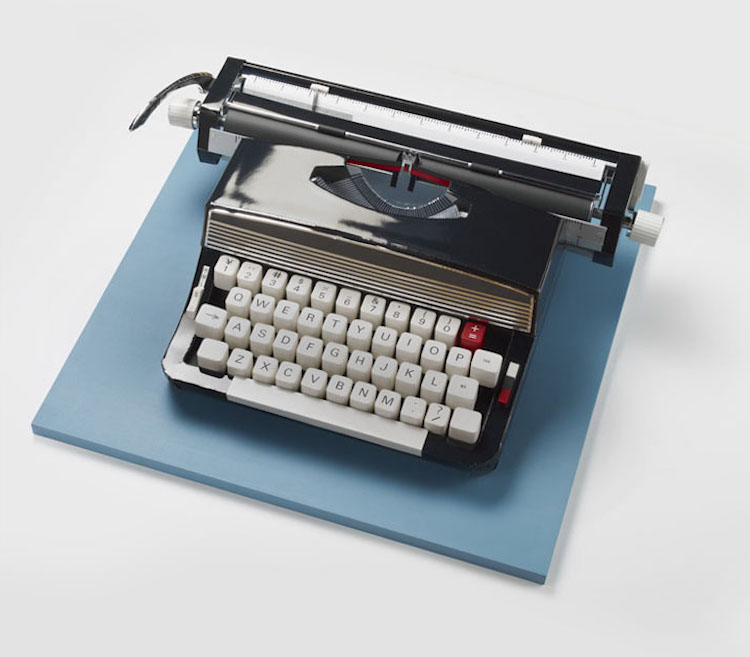 Skillfully Crafted Typewriter From Paper
