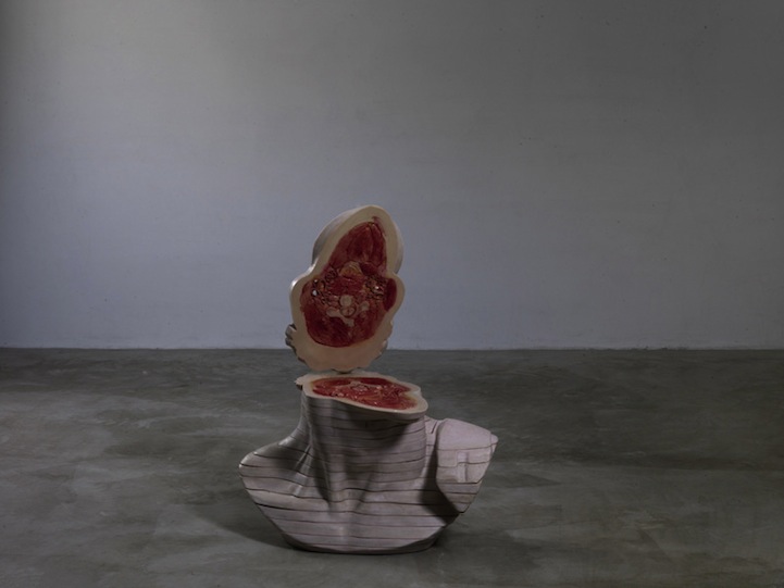 Dissected Classic Sculptures by Cao Hui Dissected Fleshy Meat Sculptures by Cao Hui