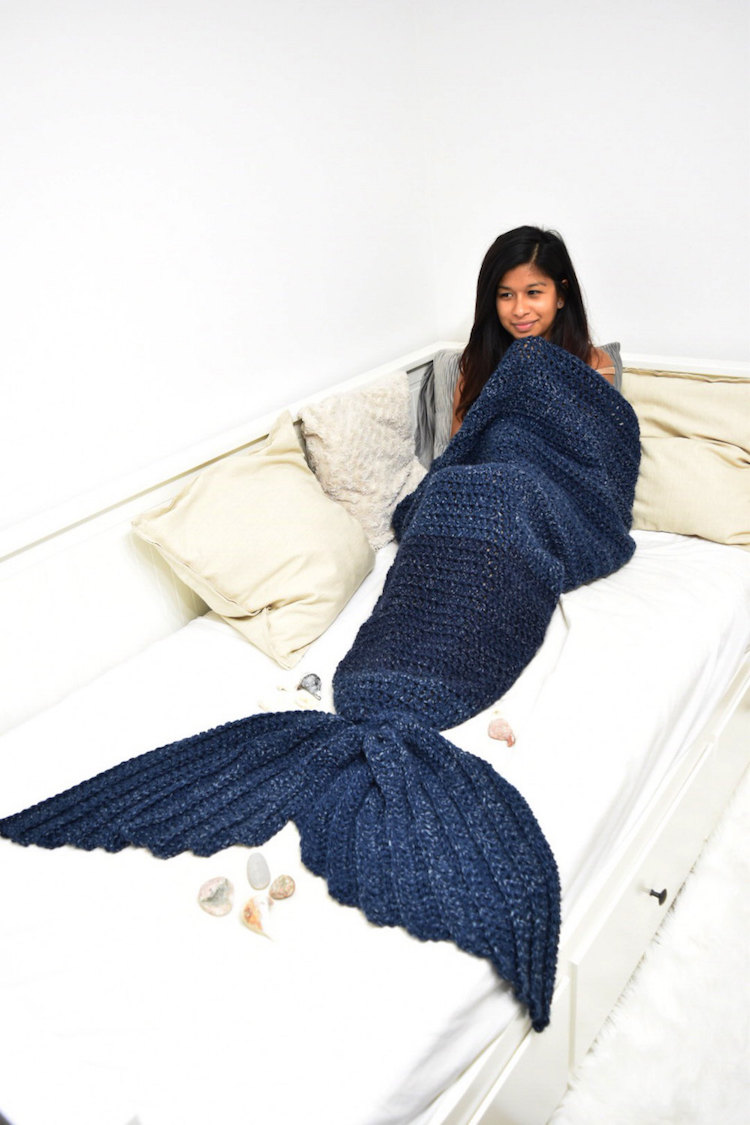 Blanket With Mermaid Tail