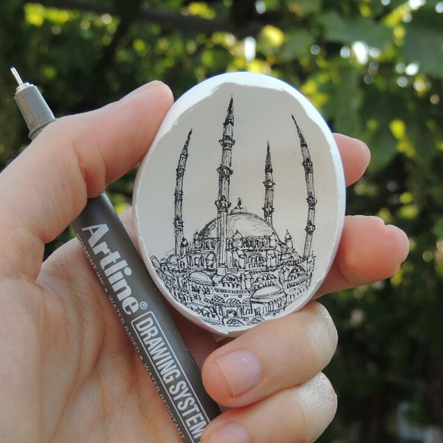 sreyya noyan architecture eggshell art eggshell painting egg art