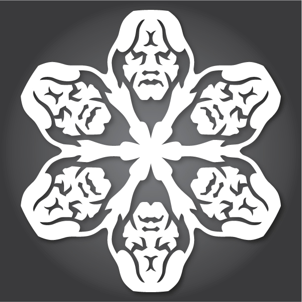 anthony herrera star wars snowflakes DIY project emperor palpatine
