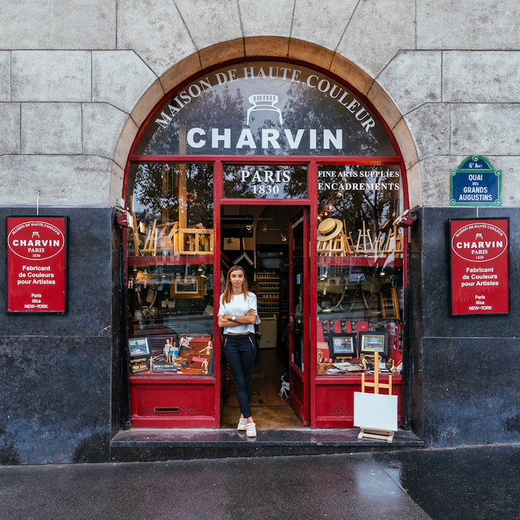 Parisian's Unique Aesthetic In Art Supplies Store