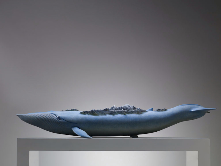 whales sculptures by ruilin wang
