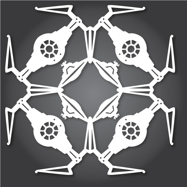 anthony herrera star wars snowflakes DIY project the interceptor