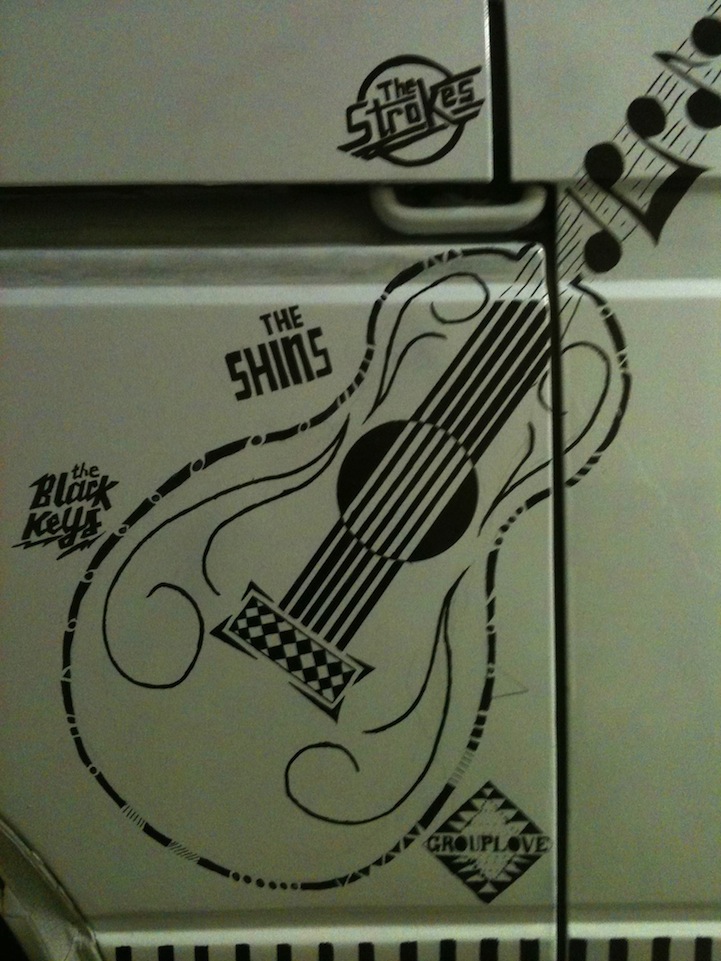 white sharpie volkswagen van