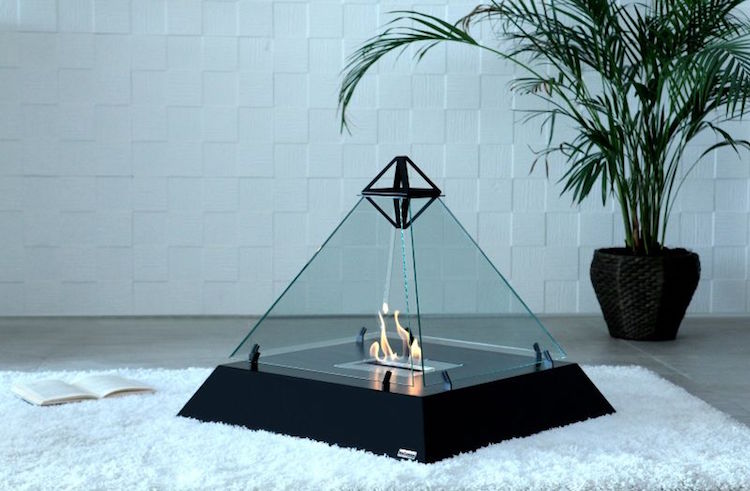 Chic Floor Fireplace Inspired By The World Famous Museum