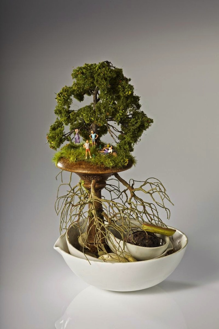 Playful Miniature Sculptures Inspire Imaginative Narratives