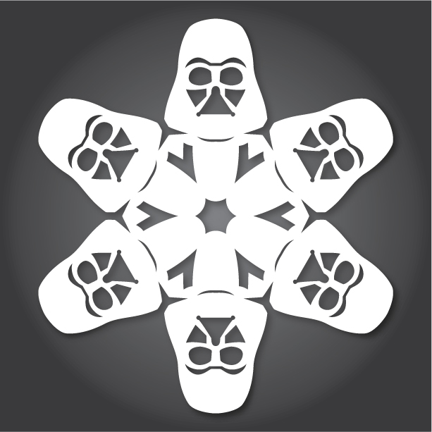 anthony herrera star wars snowflakes DIY project darth vader