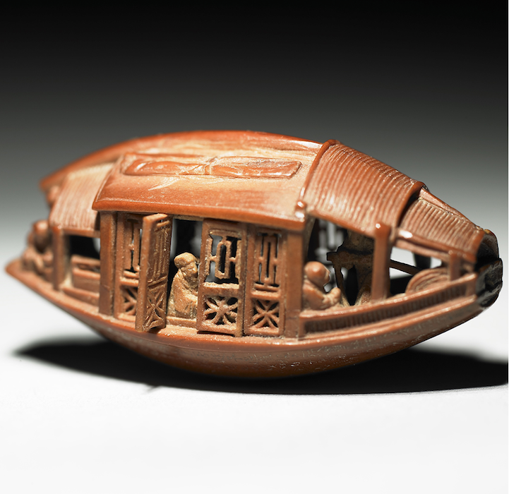 carved olive pit sculpture Ch'en Tsu-chang asian art miniature