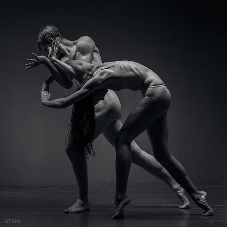 Portrait Of Dancers Theatrically Entwined