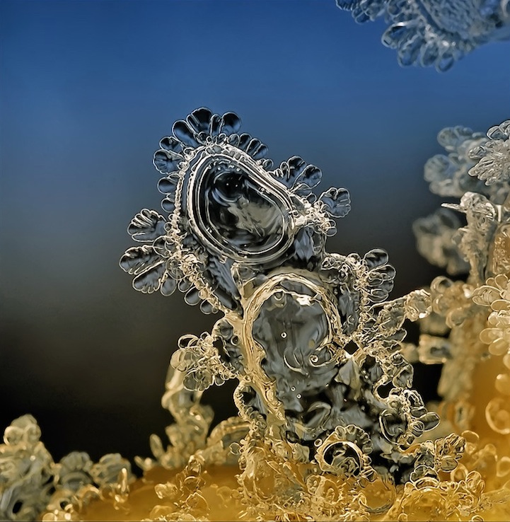 Macro Photos of Tiny Snowflakes by Andrew Osokin macro snowflake photography