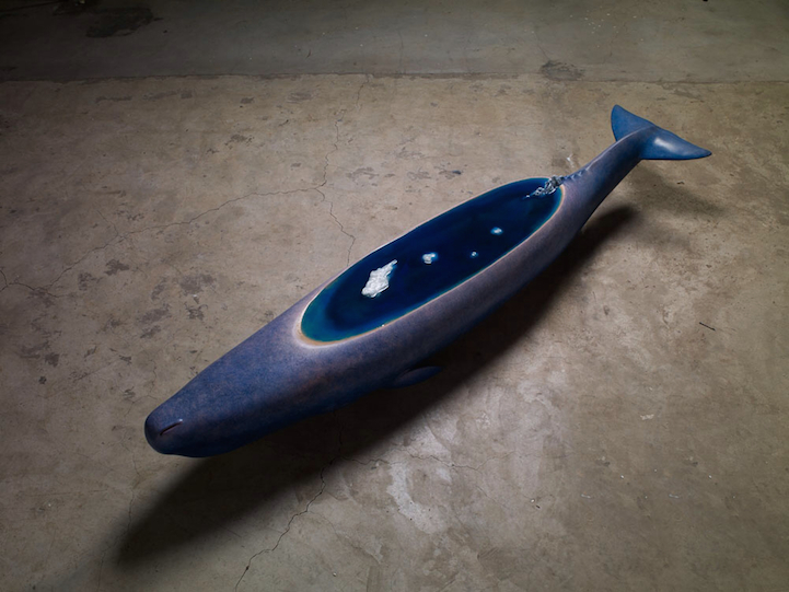 whales sculptures by ruilin wang