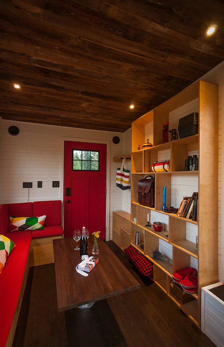 Integrated Storage Units In Tiny Home