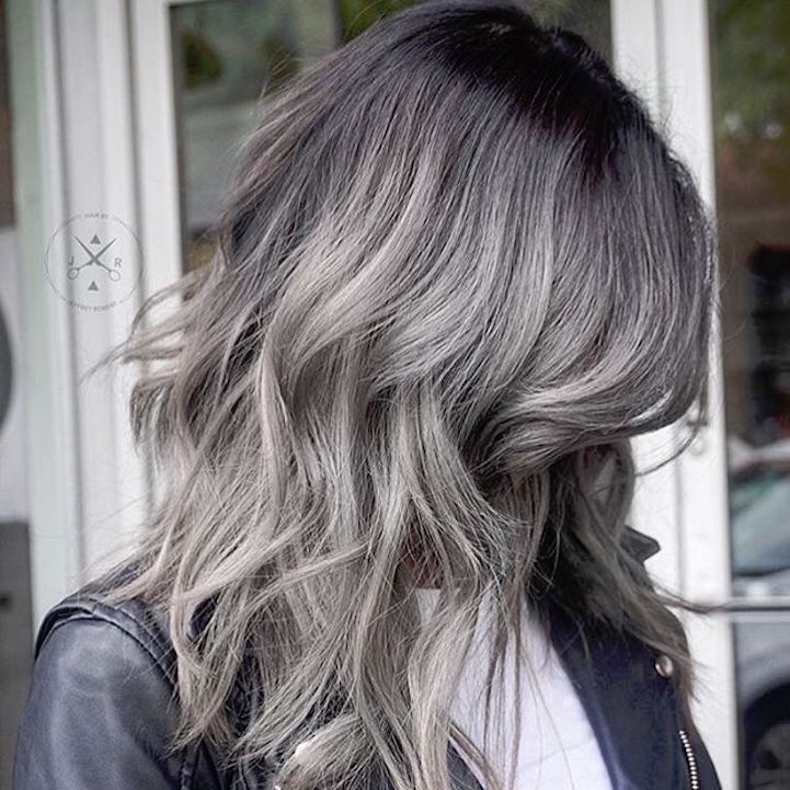 gray ombre hair trend