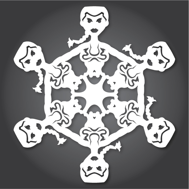 anthony herrera star wars snowflakes DIY project slave leia