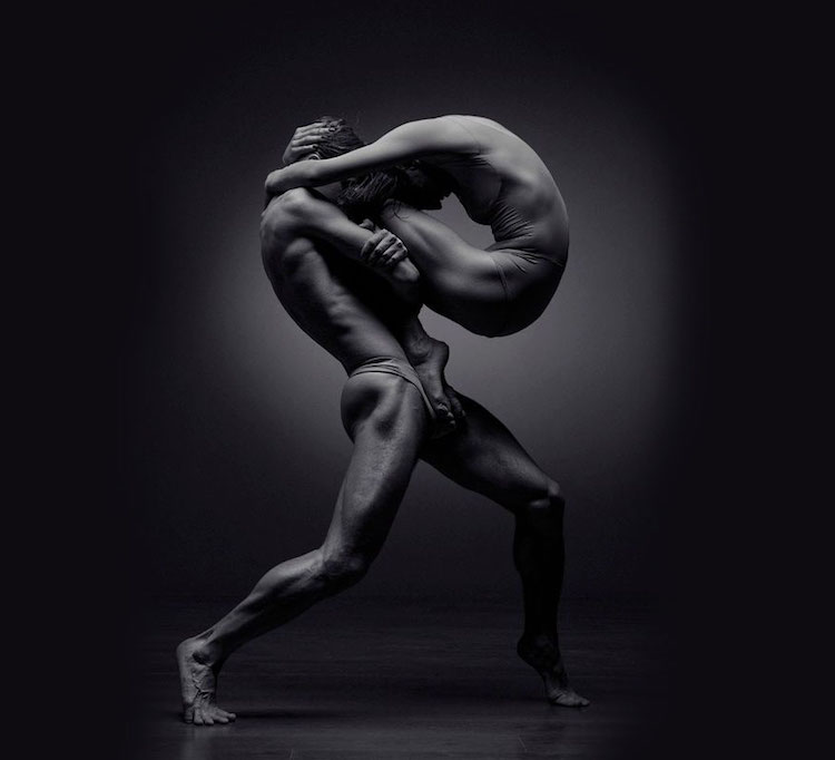 Powerful Black And White Portrait Of Dancers