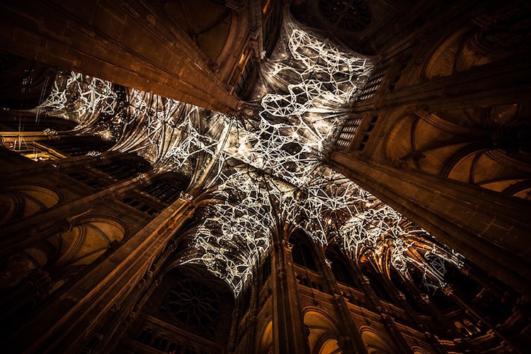 Church Ceiling Vaults Used As Canvas