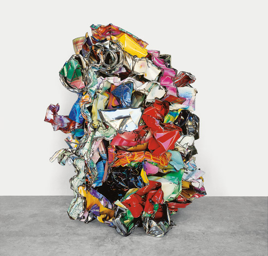 john chamberlain crushed car parts art guggenheim sculpture car art retrospective choices