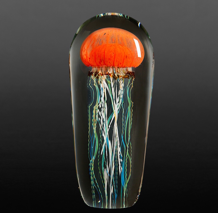 rick satava glass jellyfish sculpture