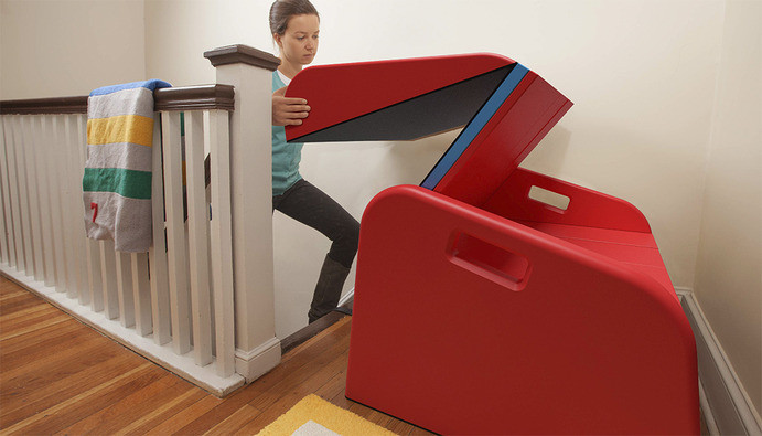 SlideRider foldable indoors slide