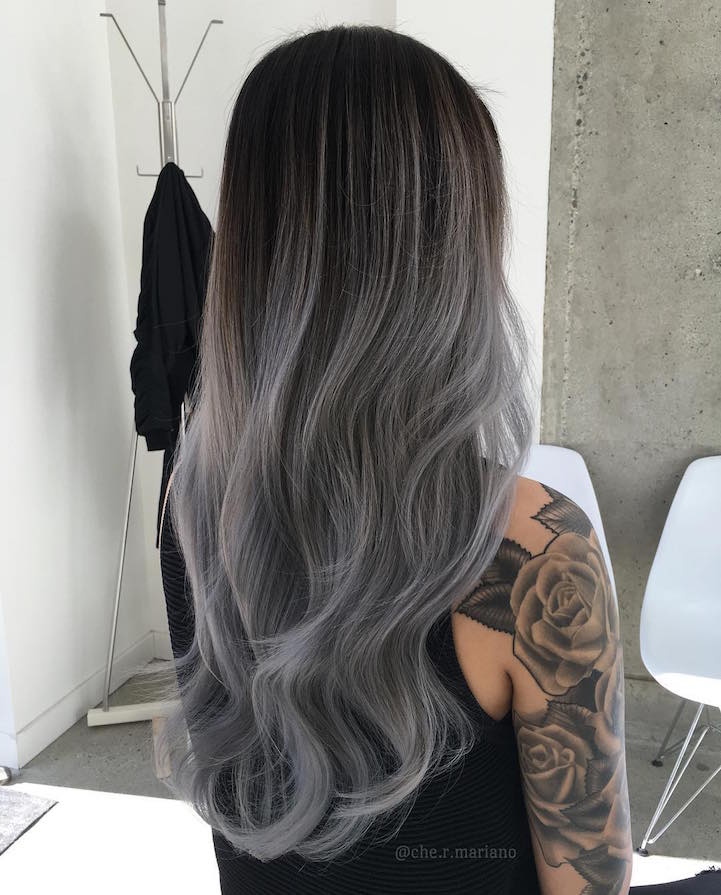 silver ombre hair trend