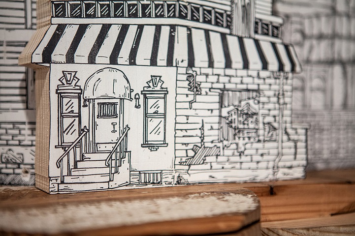 luke o'sullivan carved architecture architectural sculpture cool shelter art carving woodwork drawing