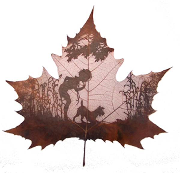 Beautiful Leaf Carvings (10 Total)