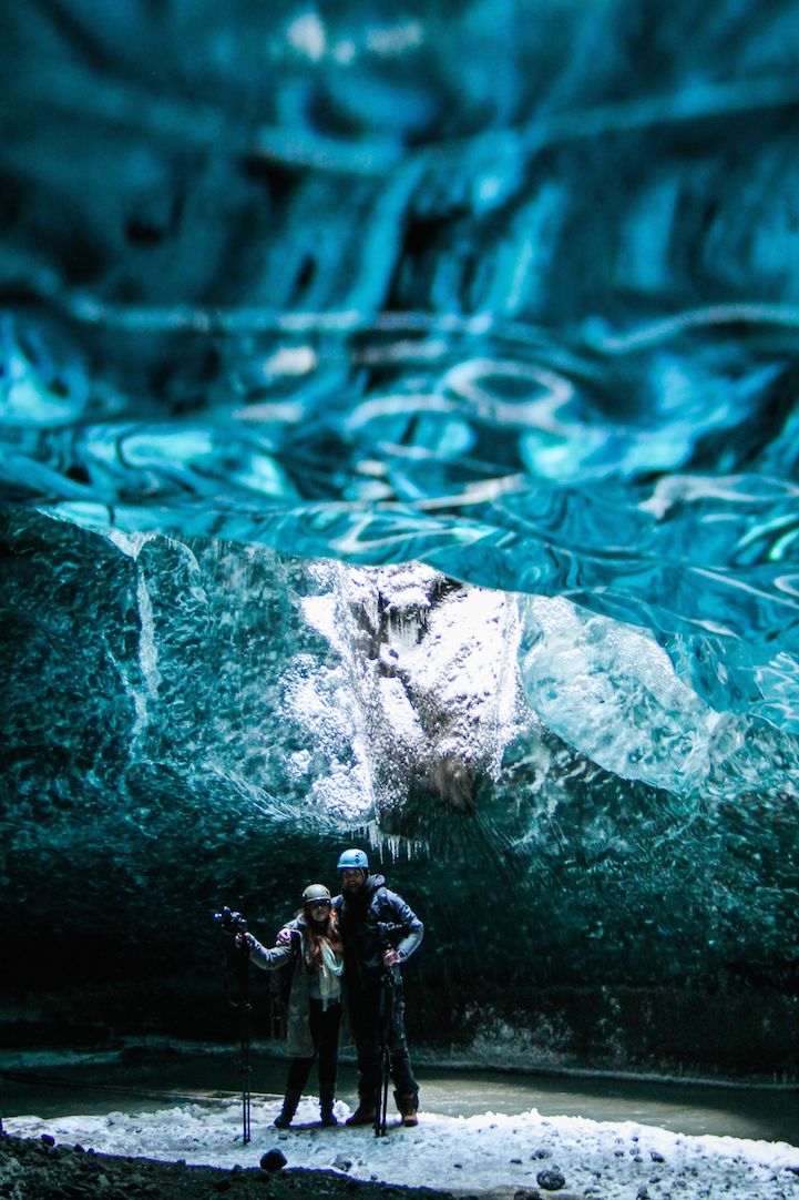 Stunning Photos of a Marriage Proposal in an Icelandic Ice Cave
