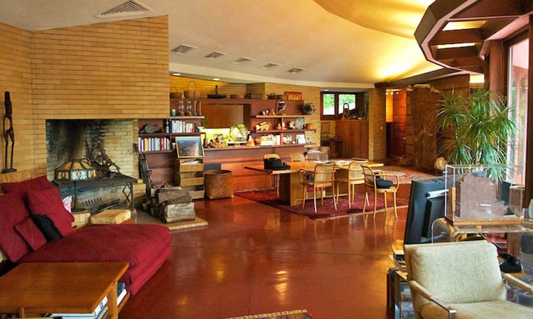 Prairie Style Open Concept Interior Of The Lake House