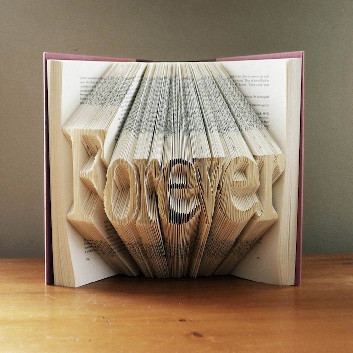 folded book art luciana frigerio