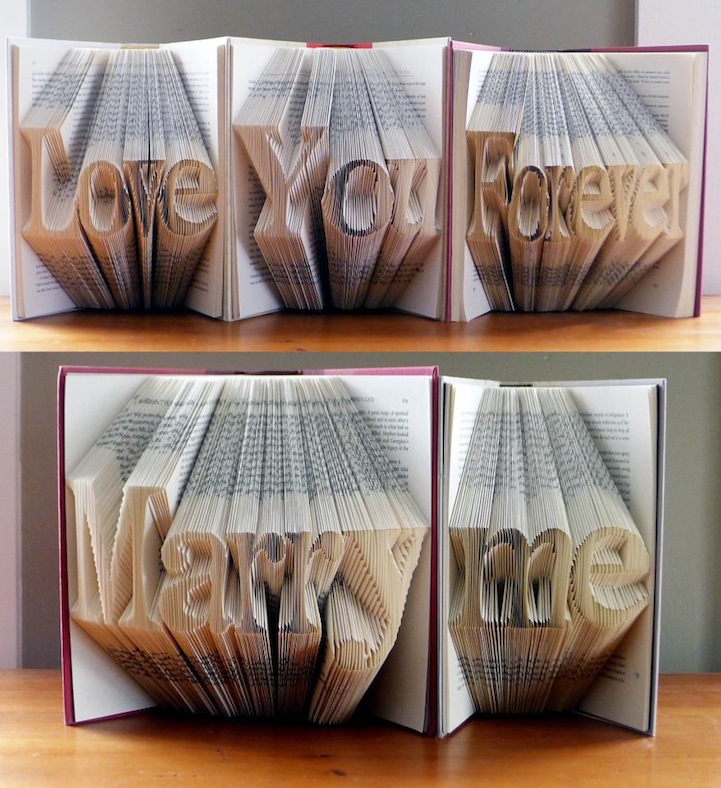 folded book art luciana frigerio
