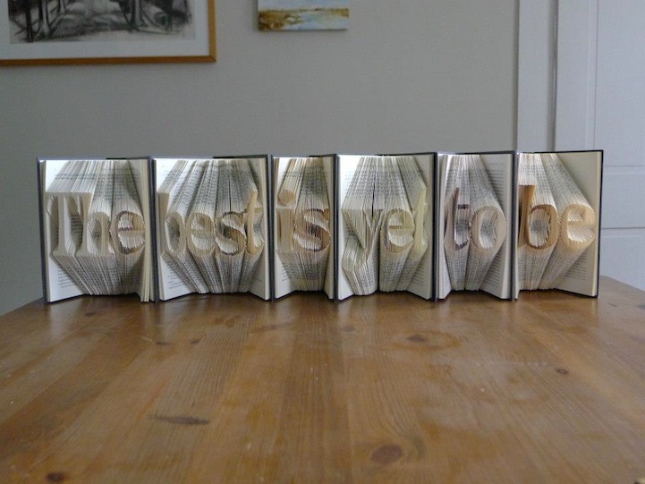 folded book art luciana frigerio