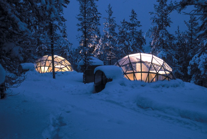 glass igloo finland